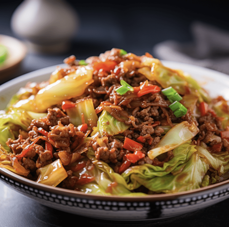 Cabbage Beef Stir-Fry - The Salty Epicurean